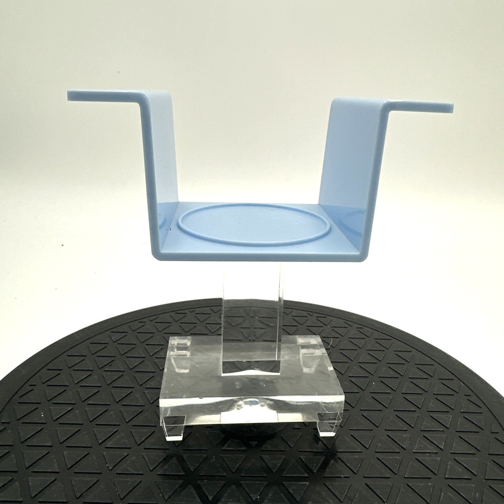 VTG MOD Lucite Acrylic Bathroom Toothbrush/Cup Holder Light Blue